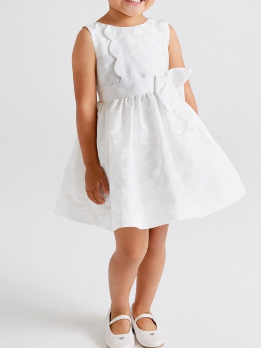 MAYORAL POLKA DOT JACQUARD DRESS Size 4